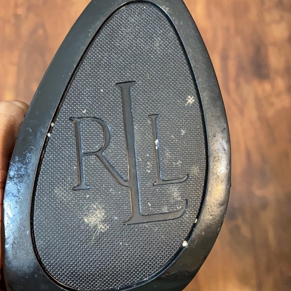 Ralph Lauren Kailee Black Snakeskin Pumps Size 8 - Picture 7 of 11